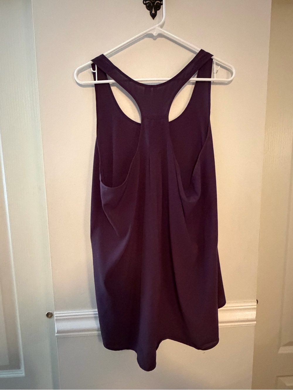 Frenchi Deep Plum Racerback Layered Tank - Picture 2 of 3